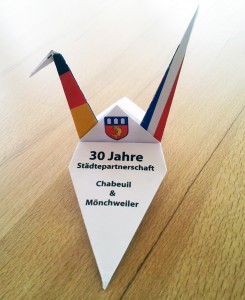 NotaSwan | Tischkarte | 30 Jahre Chabeuil & Mönchweiler